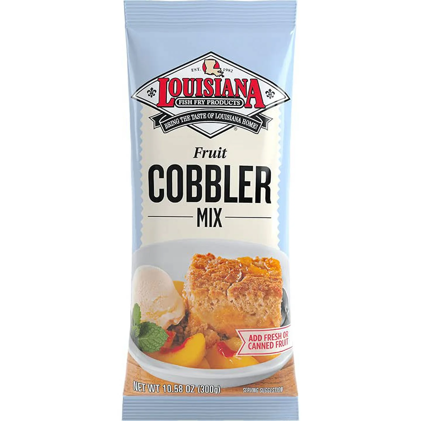 Louisiana Fish Fry Products, Cobbler Mix, 10.58oz Bag (Pack of 3) by Louisiana Fish Fry