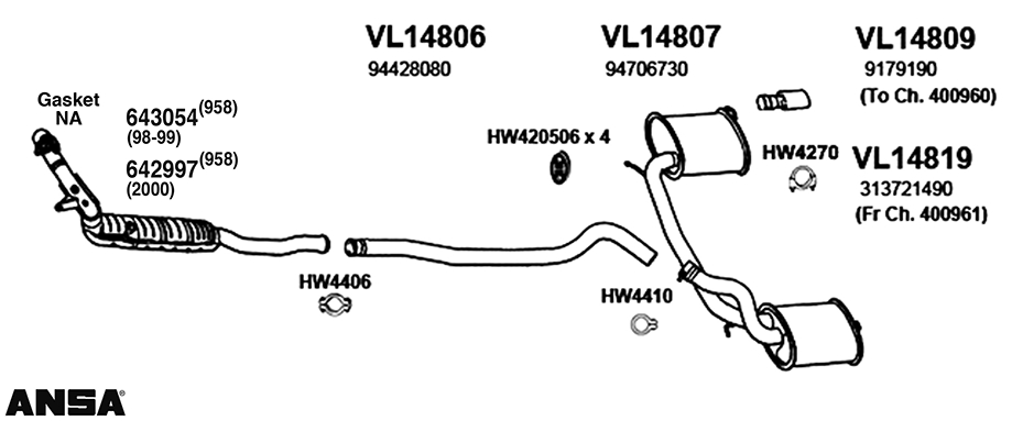 AP Exhaust Exhaust Muffler Assembly VL14807