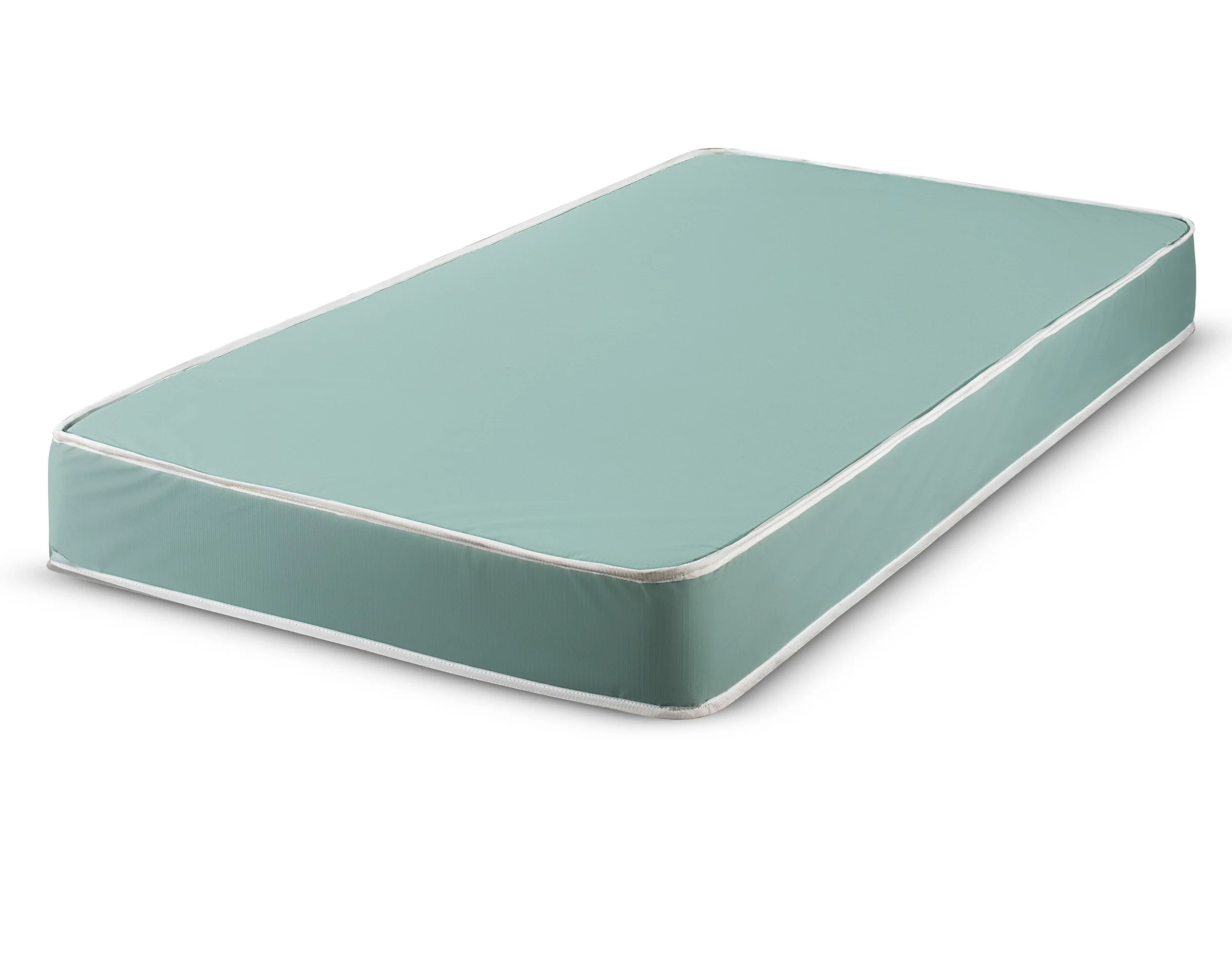 FORTNIGHT BEDDING 4-Inch  Twin Size Foam Mattress with Water Resistant Vinyl Cover