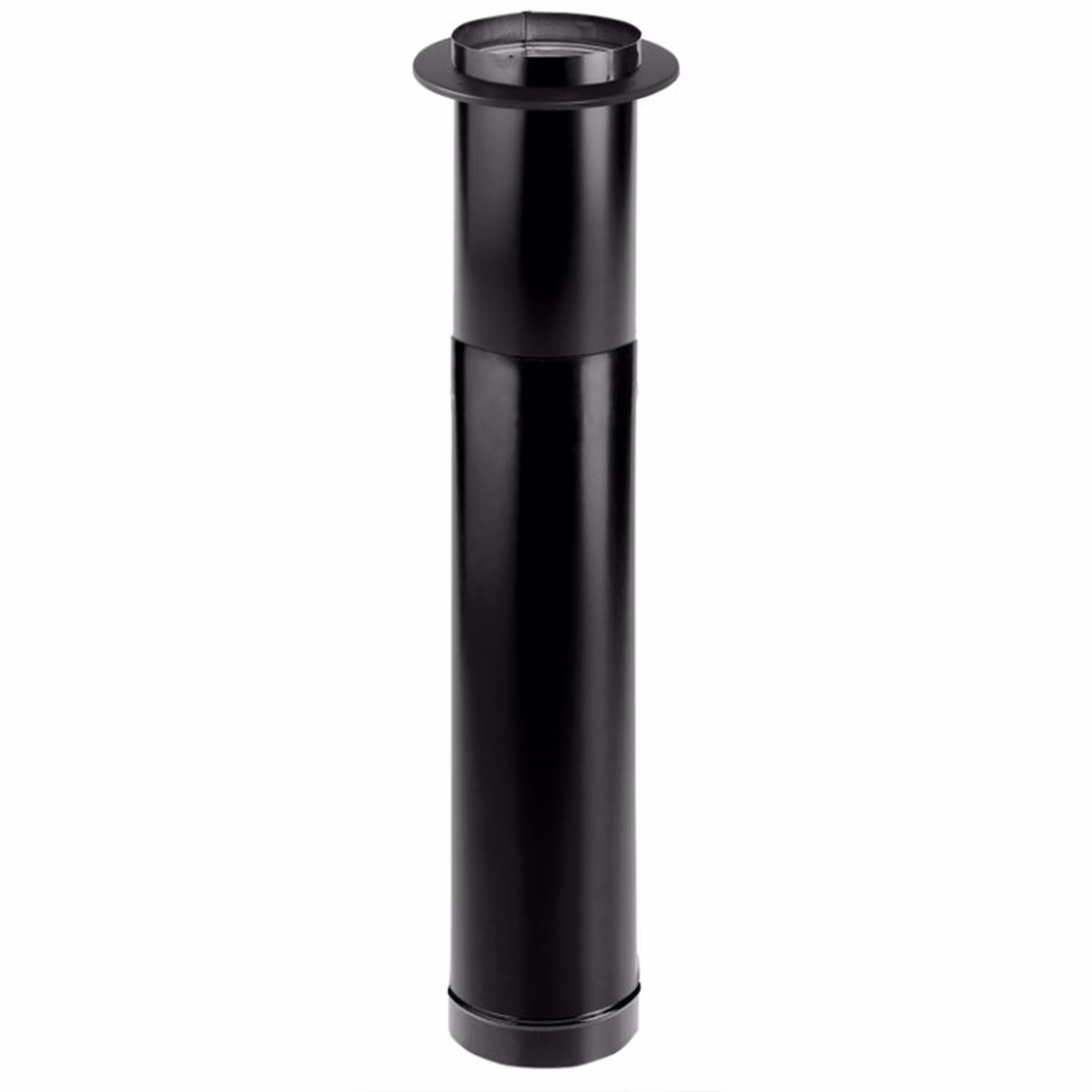 DuraVent DuraBlack Telescoping Adjustable Finishing Stove Pipe, 6 Inch