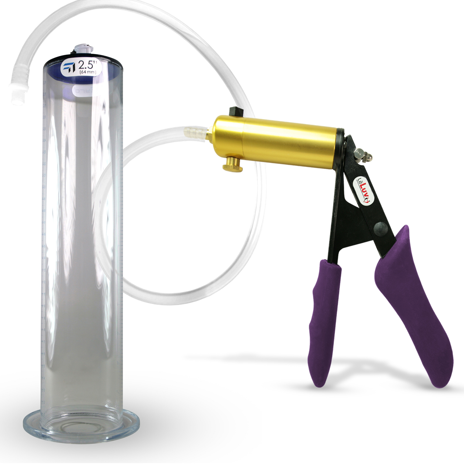 LeLuv Ultima Purple Vacuum Penis Pump Ergonomic Silicone Grip 12