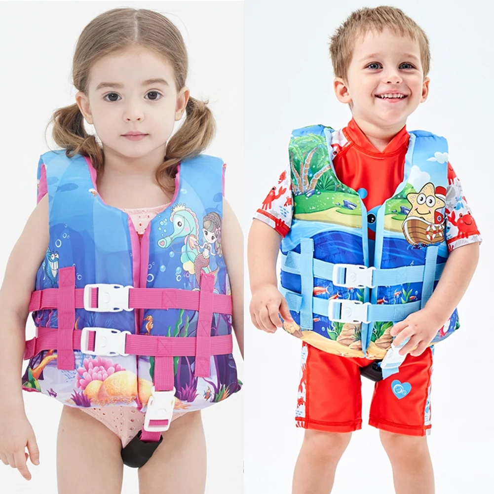 Caitzr Toddler Kid Swim Vest Life Jacket Floaties Swim Float Aid with Adjustable Safety Strap Age 2-9 Years/30-50Lbs