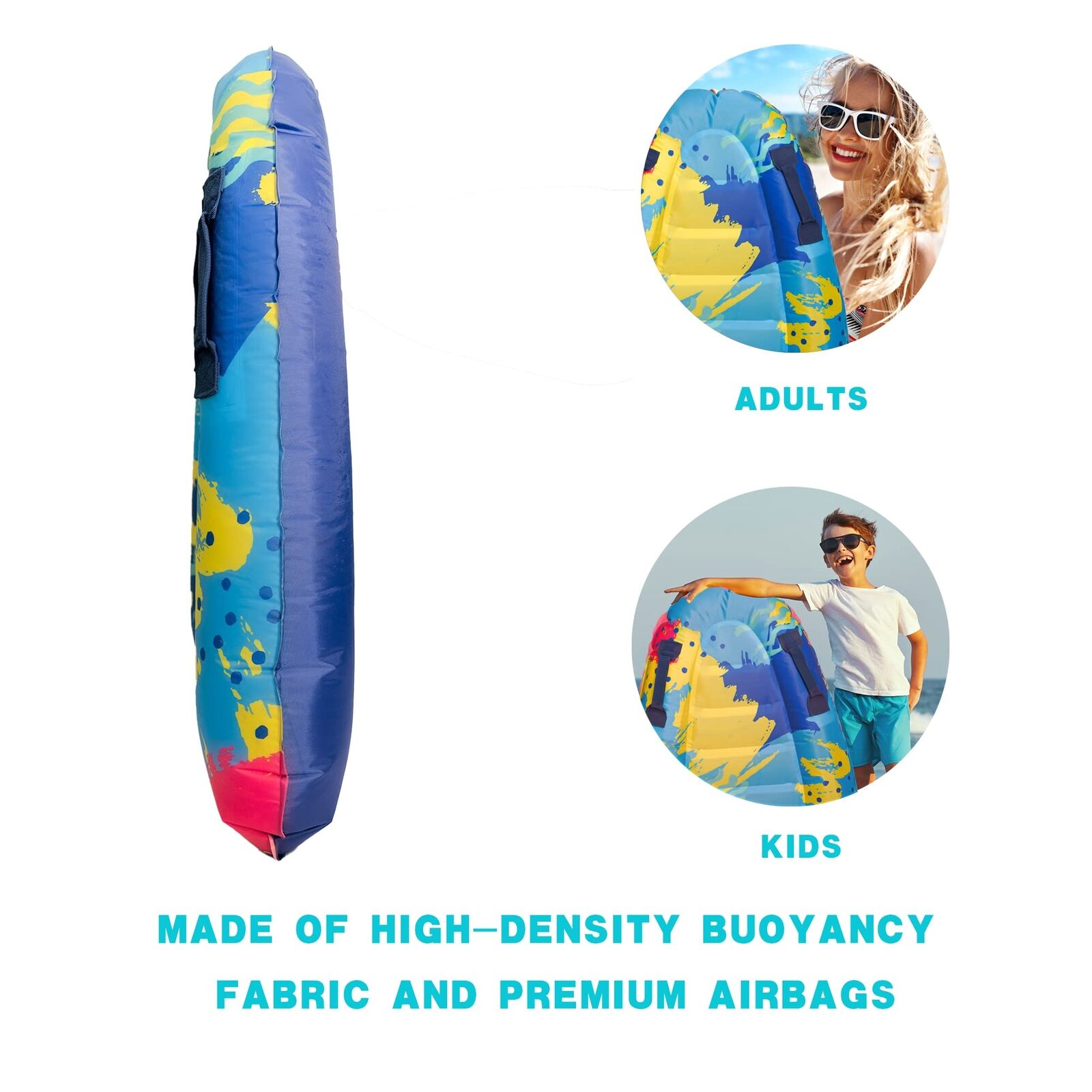 Inflatable Foldable Floating Bed Float Surfboard Beach Swimming Pool Raft Water