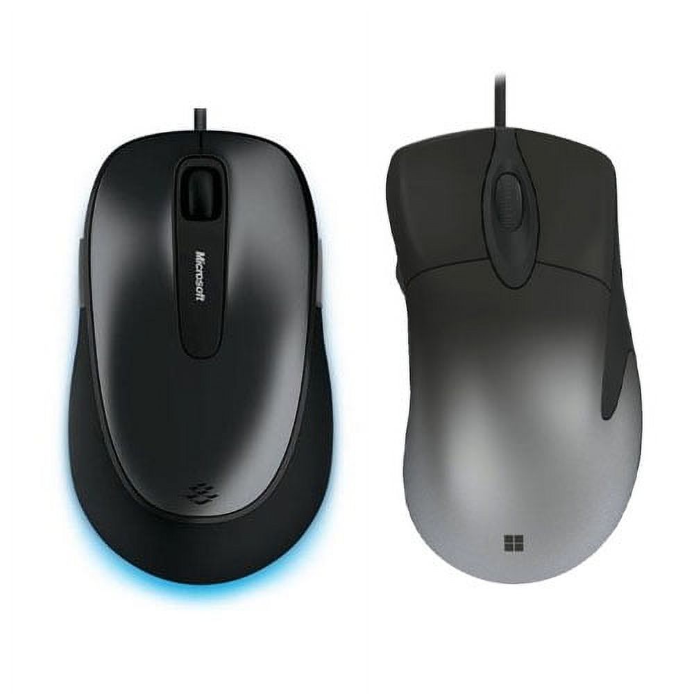 Microsoft 4500 Mouse Black, Anthracite + Microsoft Classic Intellimouse 3.0 - Wired USB Mice - 1000 dpi movement resolution - 5 Button(s) Total - 3200 dpi movement resolution - BlueTrack Enabled