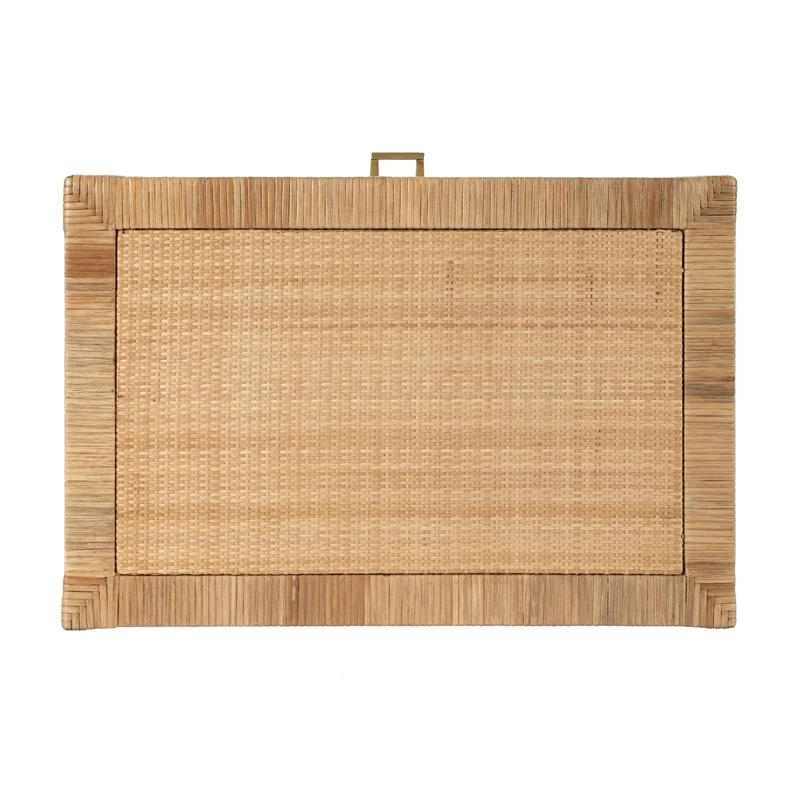 Home Square 3-Piece Wood Set with 2 Nightstands & 1 Dresser in Natural