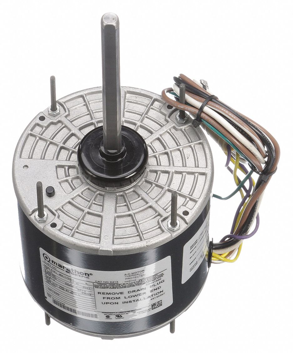 U.S. Motors Condenser Fan Motor,Phase 1,1/3 HP  1877