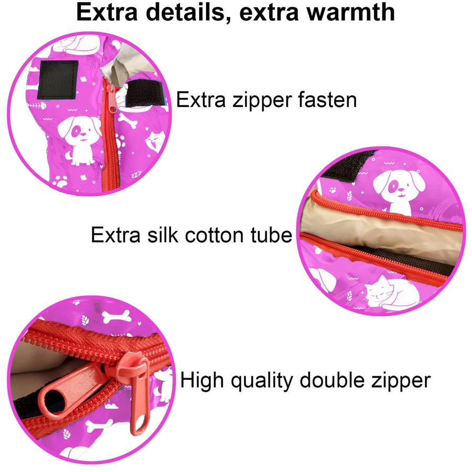 KidzAdventure 32F - 59F Mummy Kids Sleeping Bag - Pink Best Friends Theme