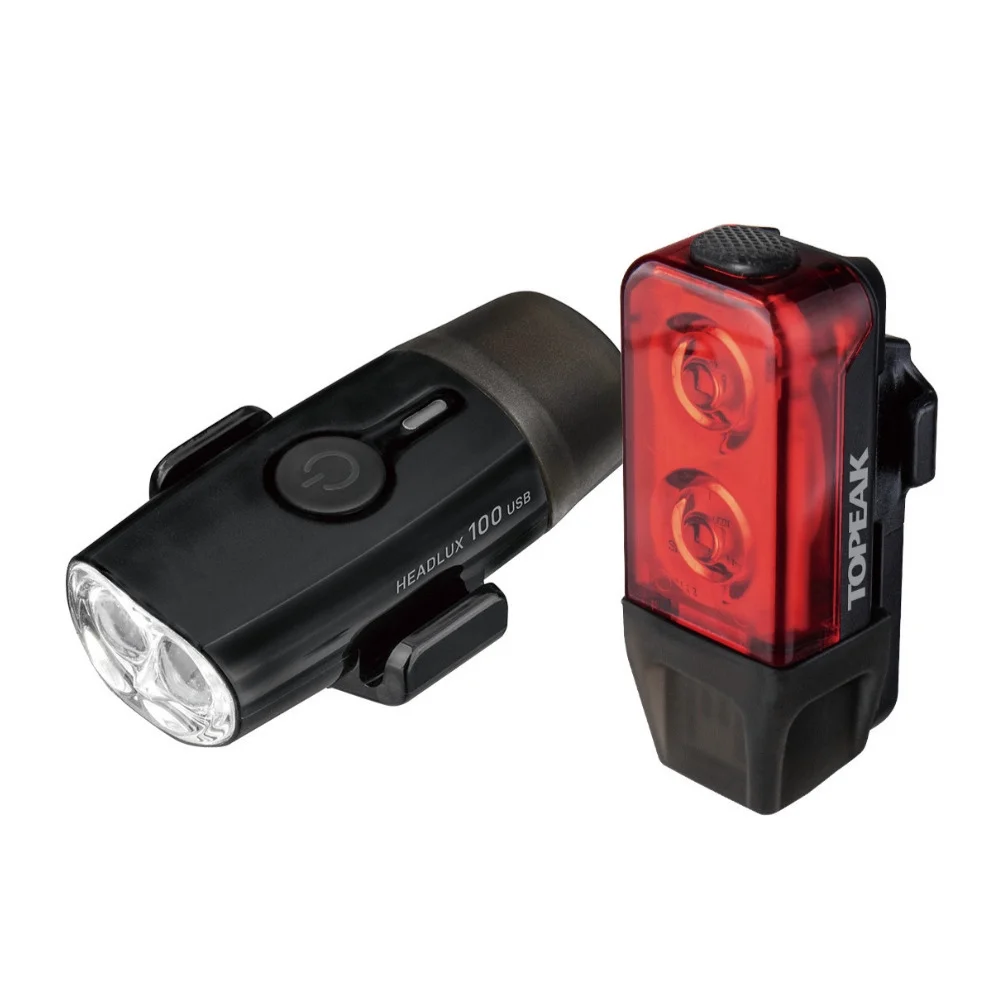 Topeak PowerLux USB Combination Light Set and OnGuard Bulldog STD Bike U-Lock (4.53 x 9.06 Inch)