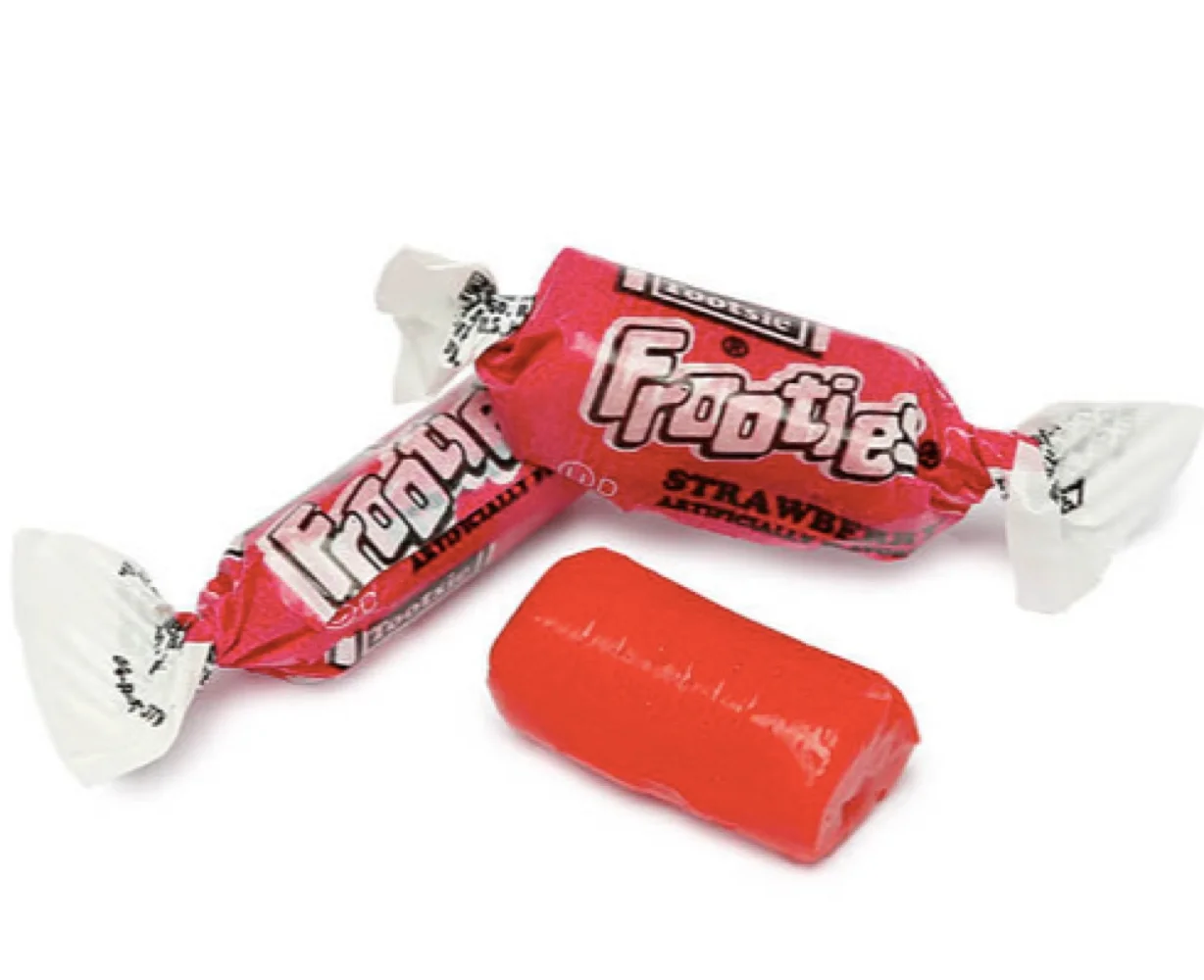 Frooties Strawberry Individually Wrapped Bulk Chewy Red Tootsie Roll Candy (3 Pound)