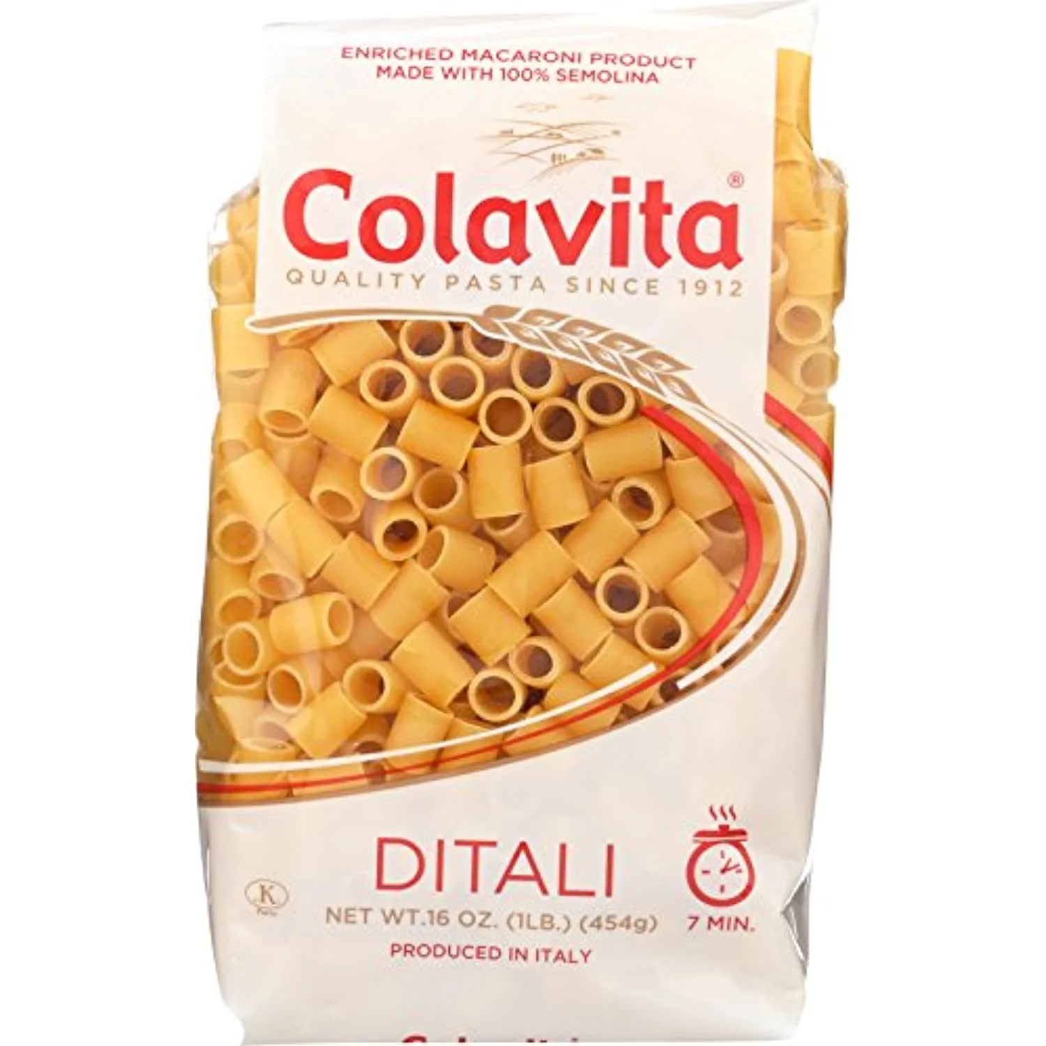 Colavita Pasta, Ditali, 1 Pound (Pack Of 20)