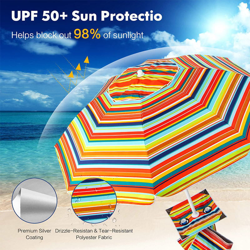 Beach Umbrella with Sun Protection - Shade and Style