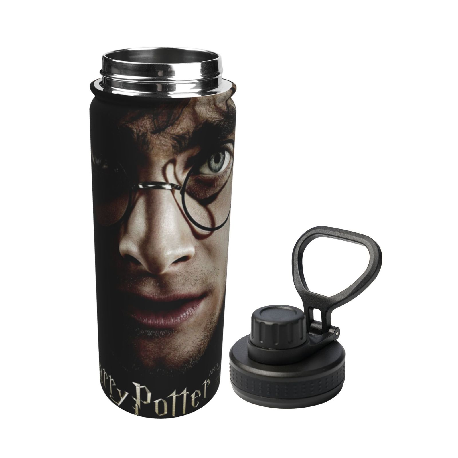 Face Harry Potter Sports Insulated Water Bottles Kettle Stainless Steel Portable Cup18OZ For Travel Gym School