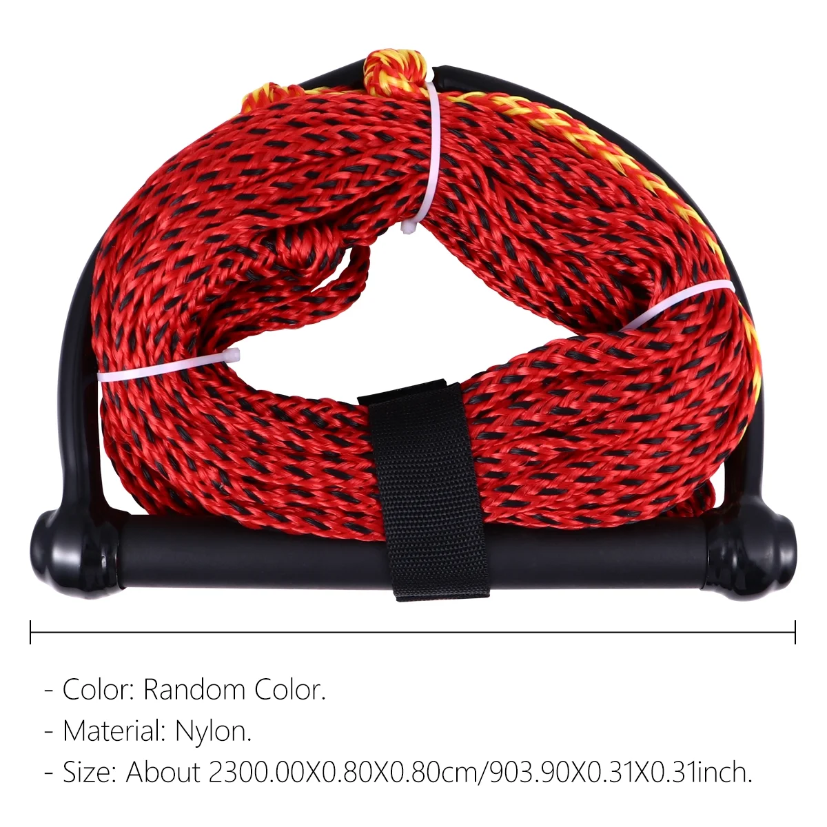 Black Handle Water Ski Rope 1-Section Wakeboard Kneeboard Rope for Boating