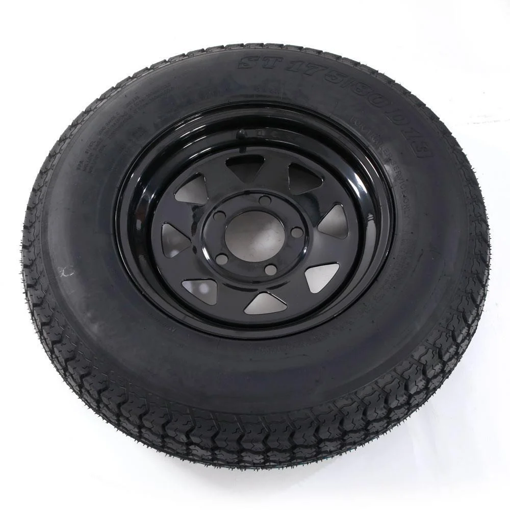 UBesGoo 2PCS Trailer Tires Rims ST175-80D-13 6PR H188 5 Lug/4.5