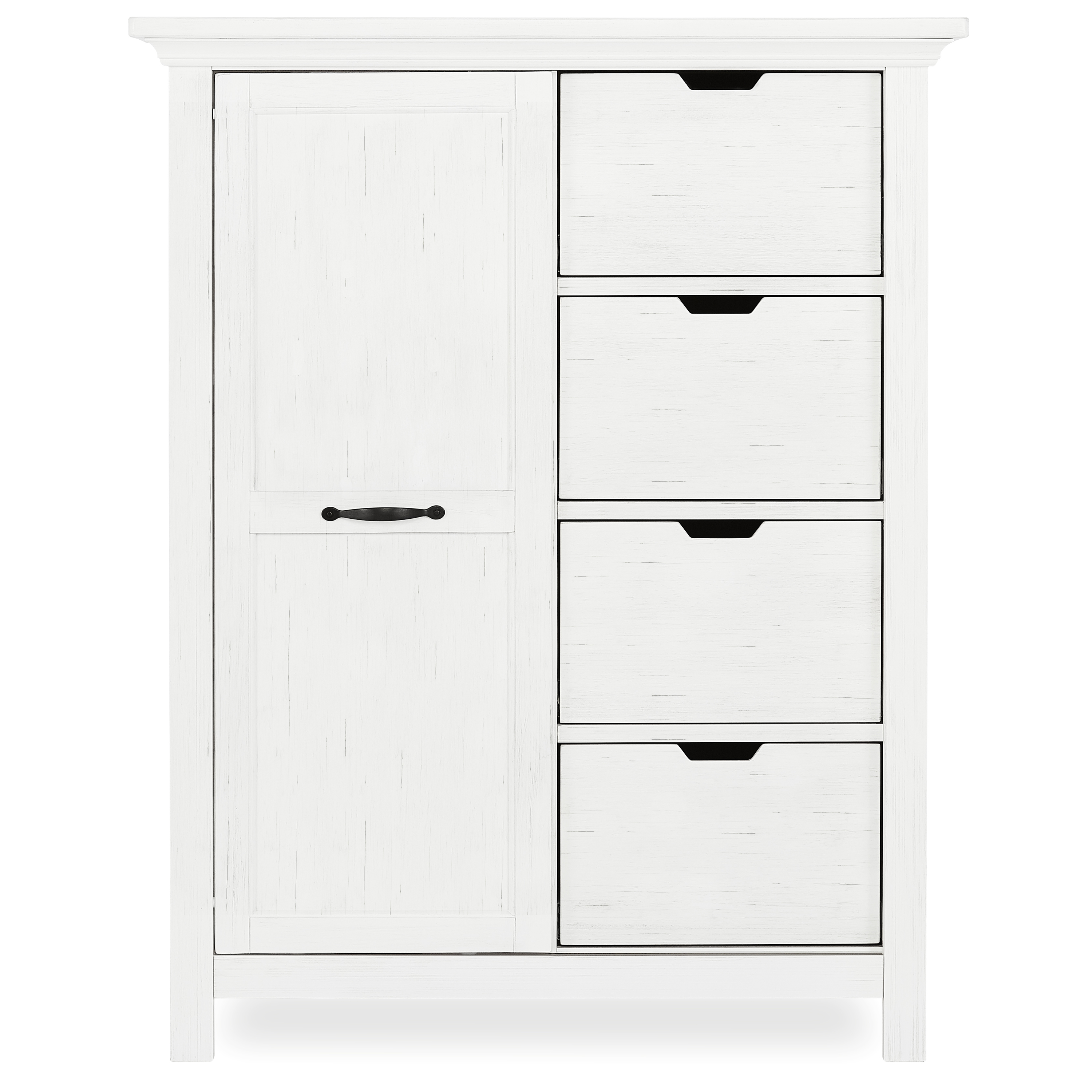 evolur Belmar Tall Chest - Weathered White