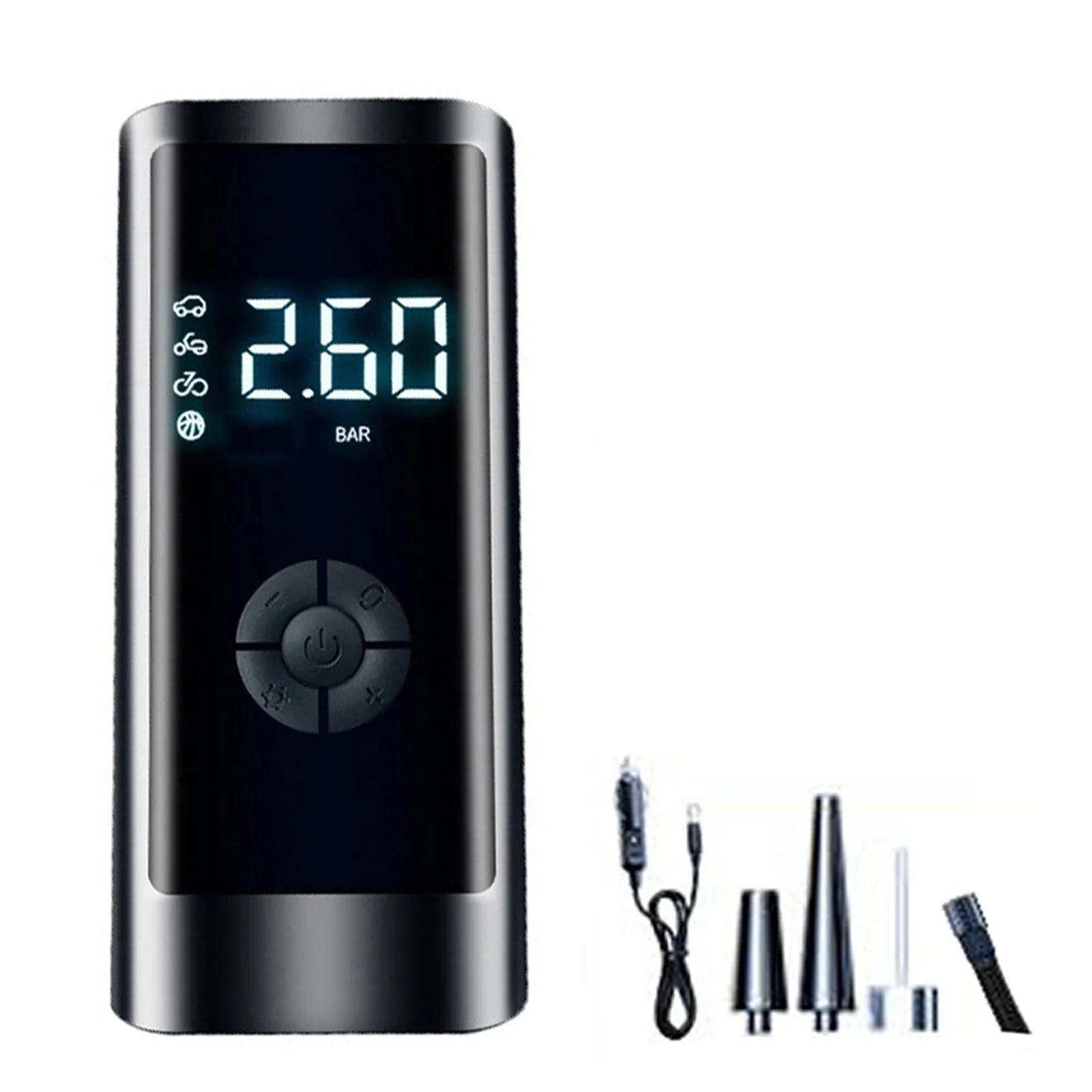 Eccomum Portable Smart Digital Air Pressure Electric Inflator Pump Wireless Black For Cars Automobile Inflatable mat