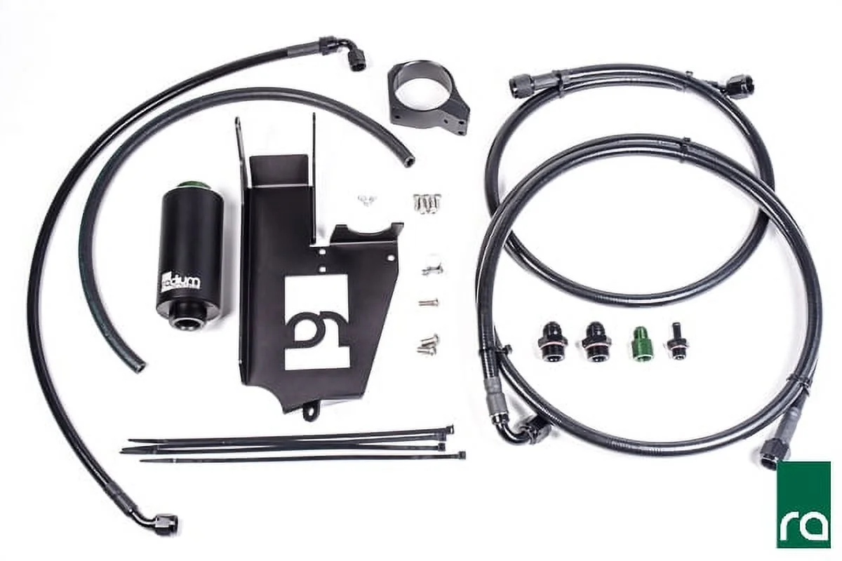 Radium Fuel Hanger Plumbing Kit Stainless Filter for 2003-07 Mitsubishi Evo 8/9