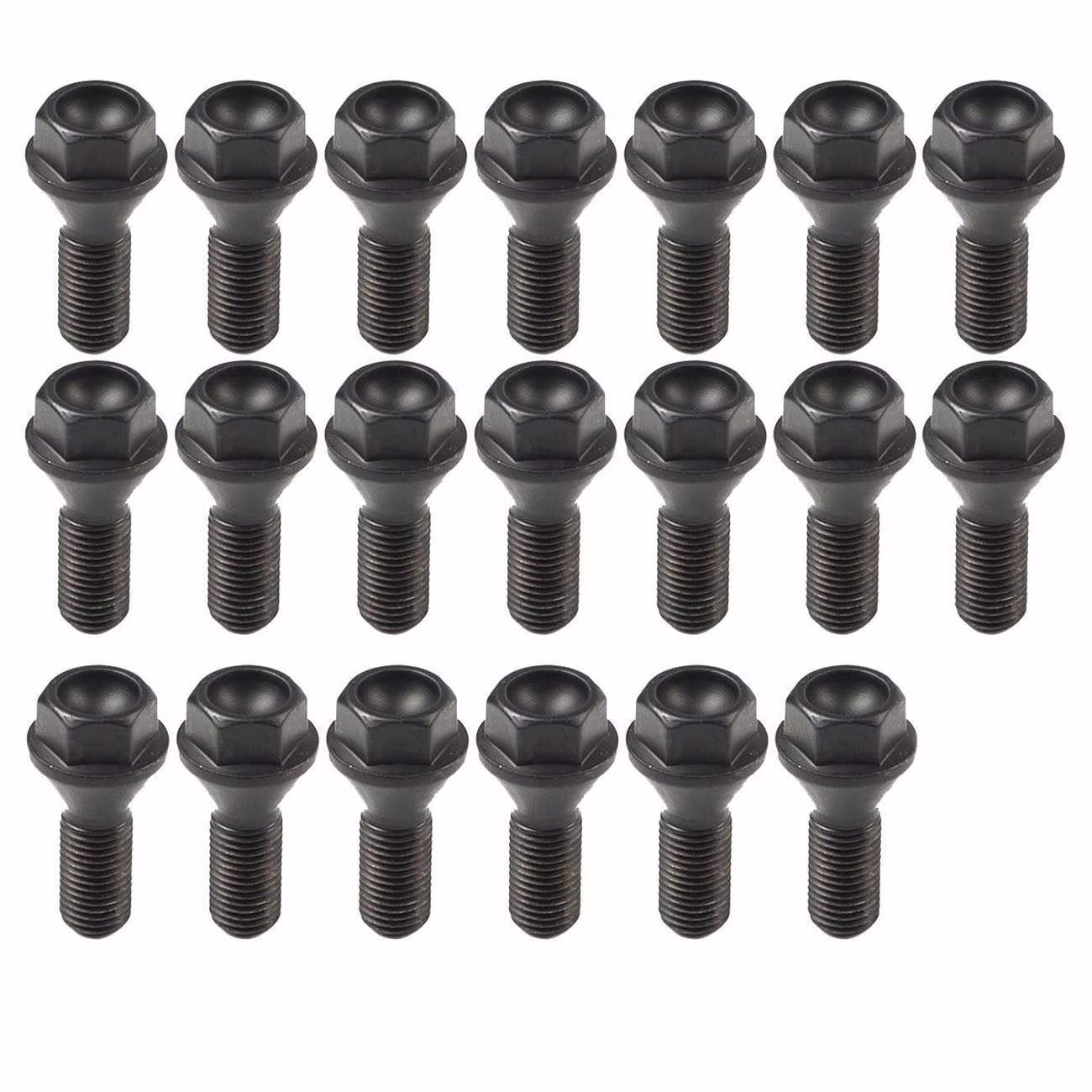 Geelife Set of 20 Wheel Lug Bolts Nuts 12 X1.5mm For BMW E46 E90 E39 E60 E53 36131095390