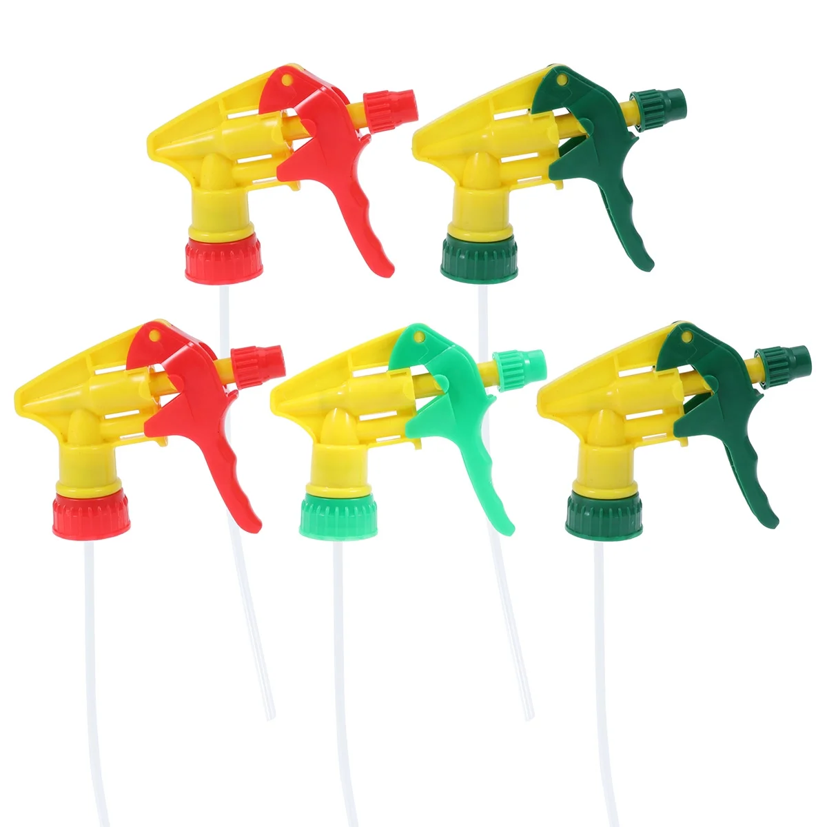 10 Pcs Universal Spray Bottle Trigger Replacement Plastic Spray Nozzles Thicken Sprayer Replacement Trigger Spray Tops Spray Heads (Random Color)