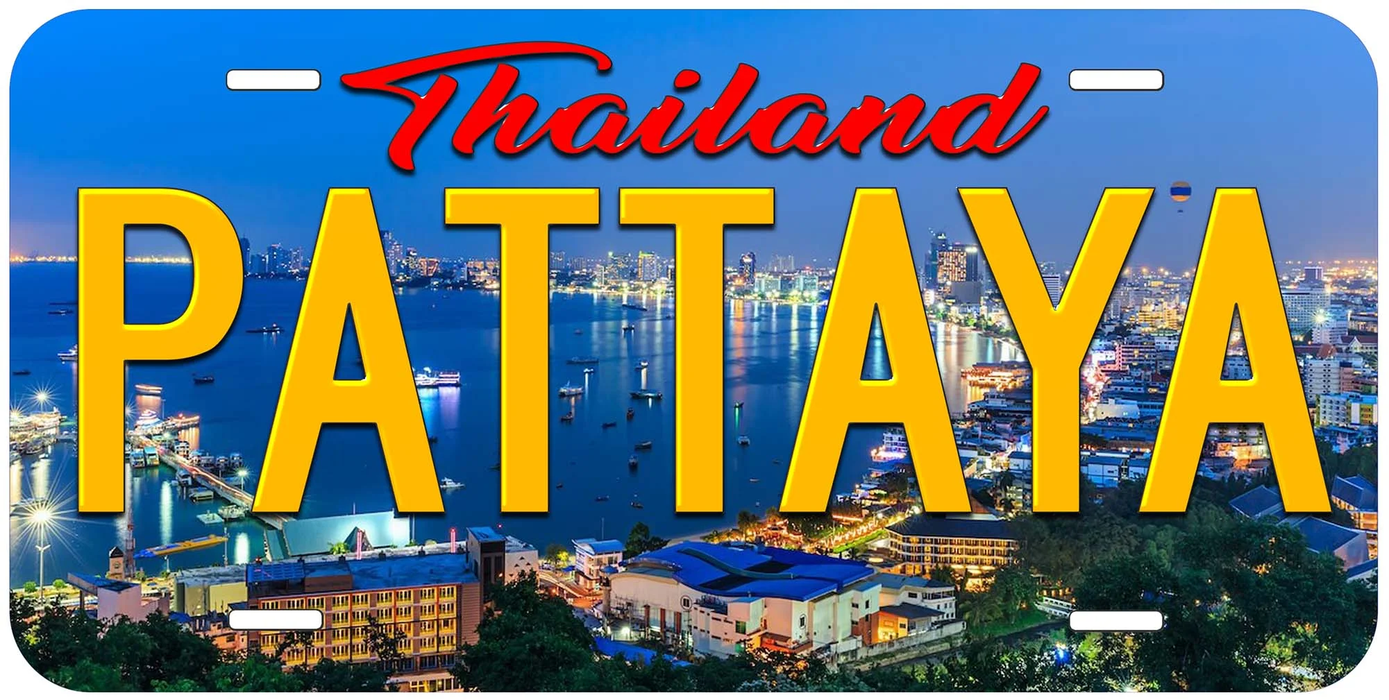 Pattaya TAG02 Thailand Novelty Car Auto License Plate