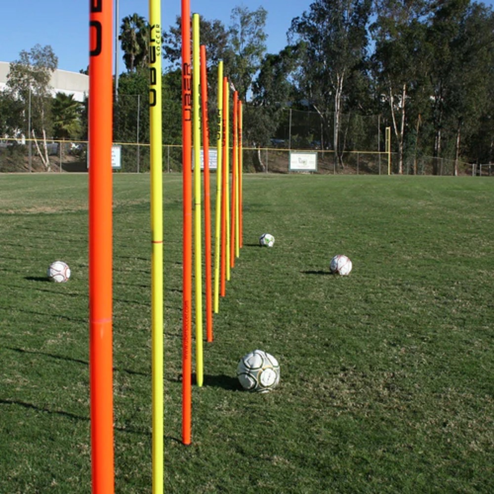 Uber Soccer Agility Poles, Spring Loaded Training Poles, 74