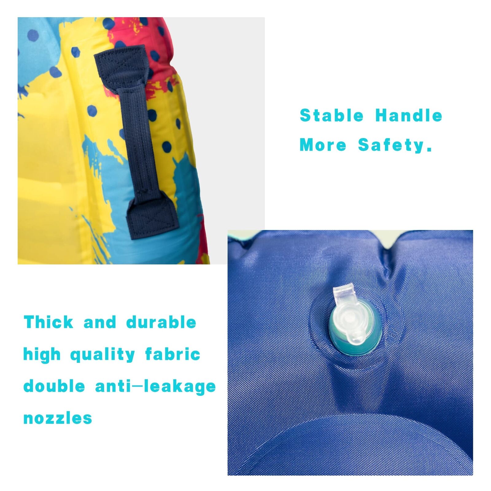 Inflatable Foldable Floating Bed Float Surfboard Beach Swimming Pool Raft Water