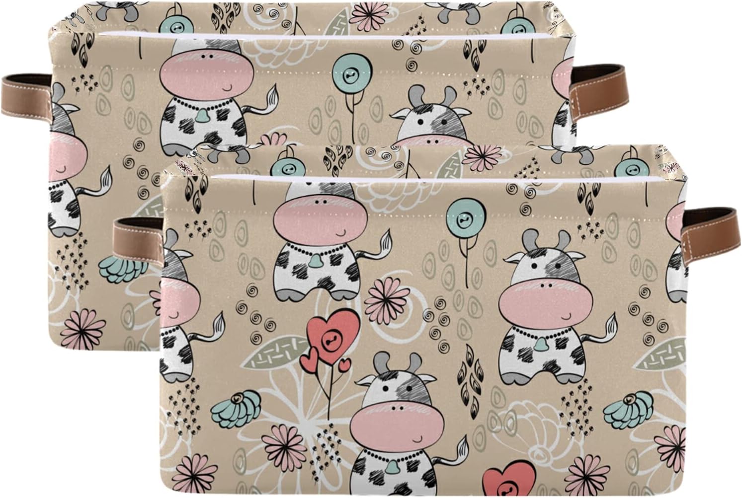 Hotbar Halloween Pumpkin Cat Storage Bin For Toy Storage Basket Dirty Clothes Sundries Office Home Closet Organizer Shelf Cube Box Waterproof Laundry Basket, 2pcs