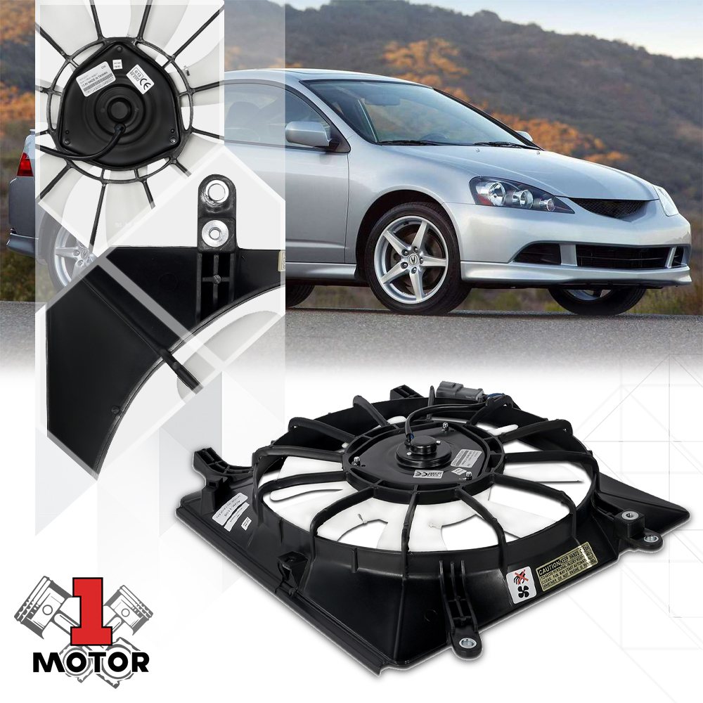 AC Condenser Cooling Fan Shroud OE Style Assembly for 02-06 Acura Rsx AC3113103