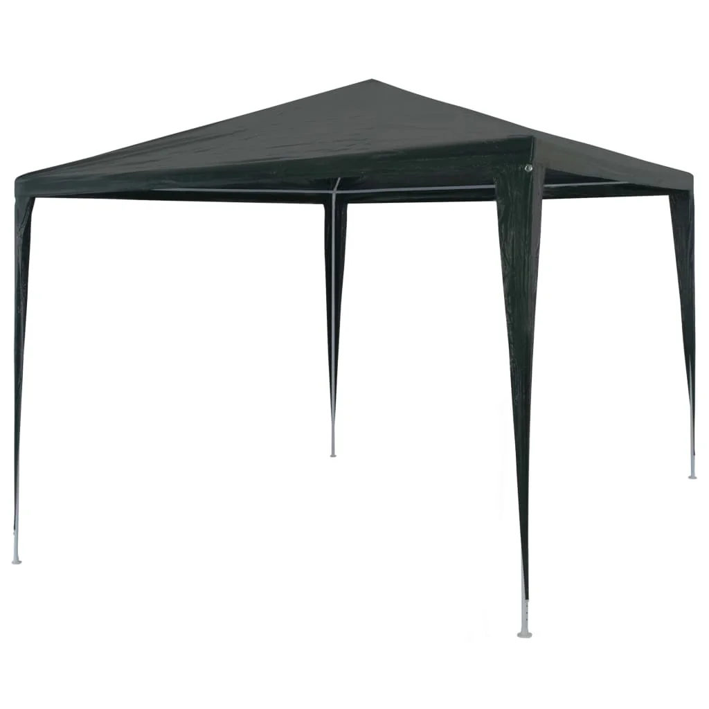 Dcenta Party Tent Outdoor Gazebo Canopy PE Roof Sunshade Shelter Green for Backyard, Wedding, Shows, BBQ, Camping, Festival 9.8ft x 9.8ft x 8.3ft (L x W x H)