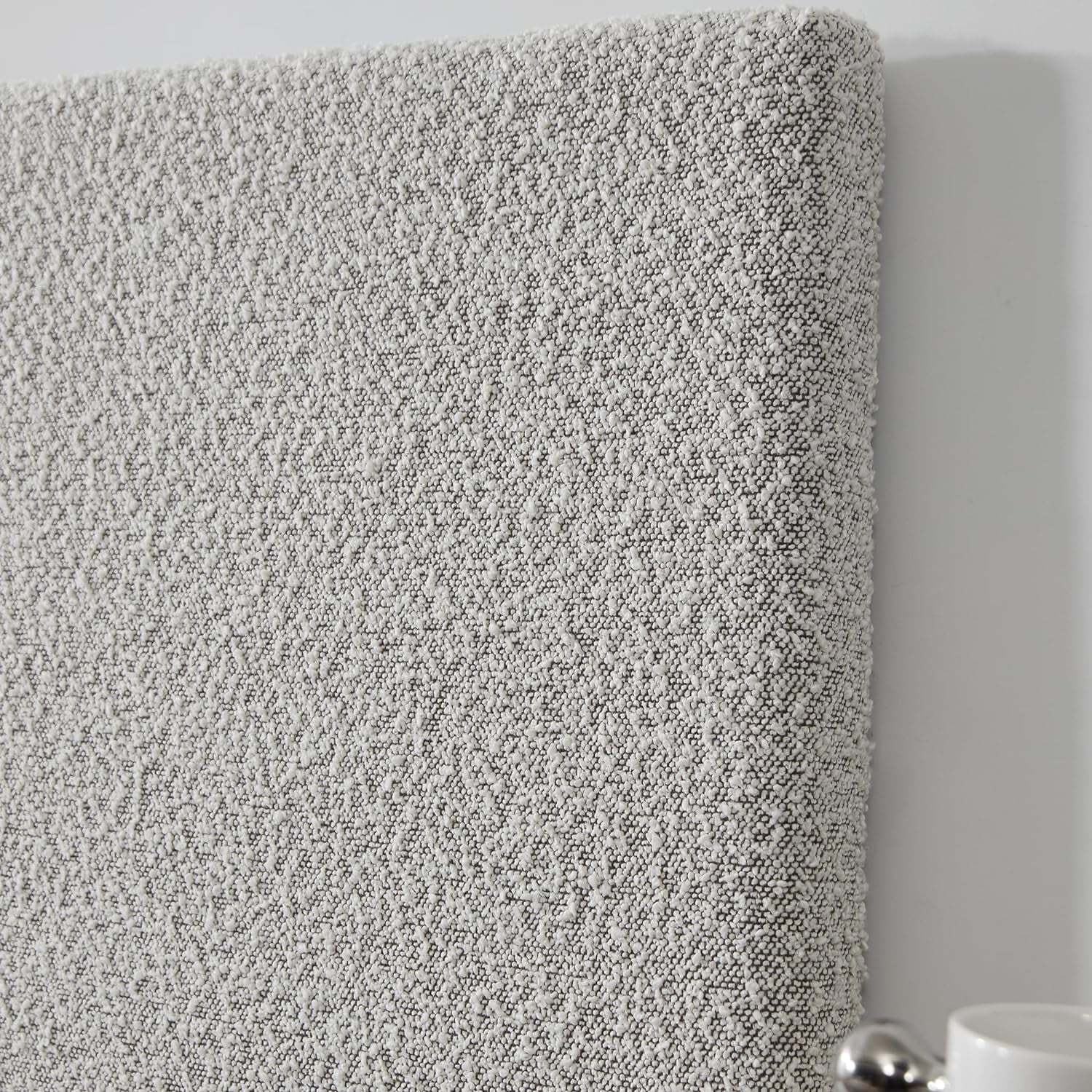 Villa Classic - College Headboard With Legs - Boucle Gray + Cream