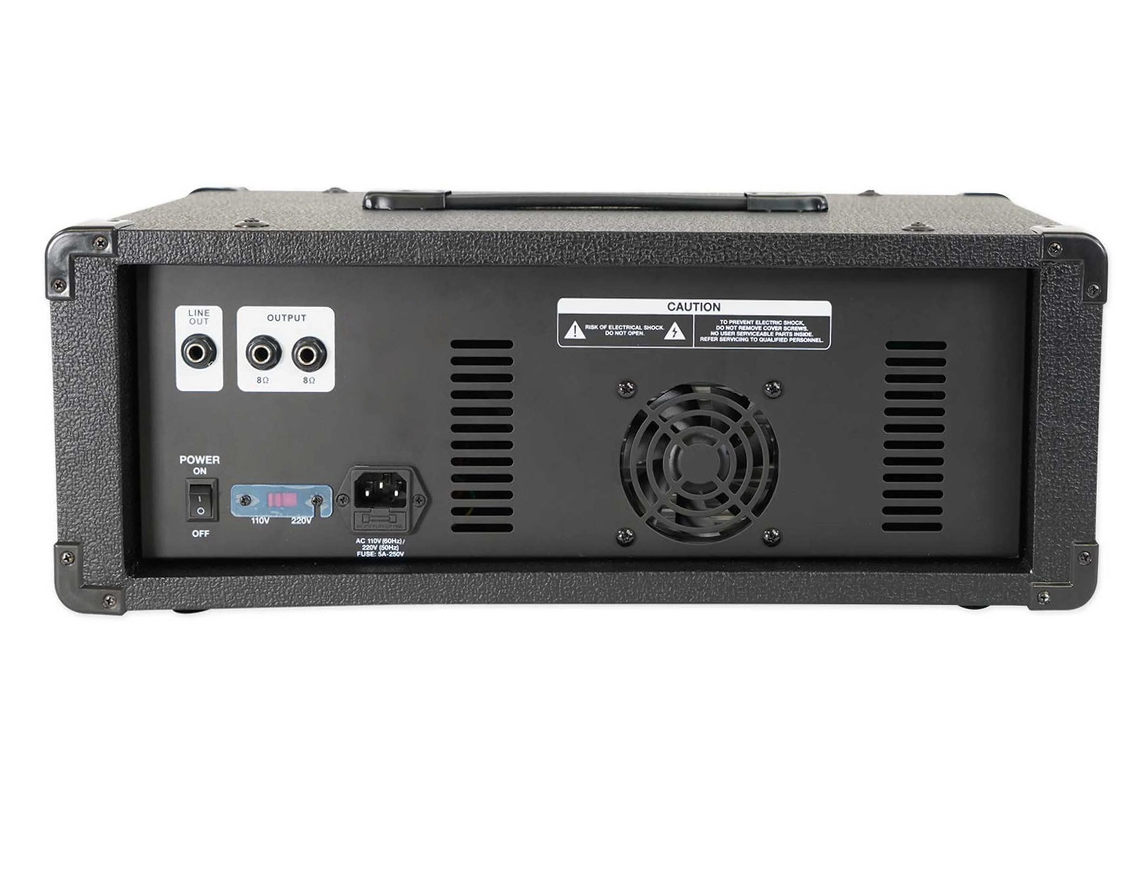 MR DJ PMX8500 3000 Watts Powered 8 Channel Mixer with Bluetooth + 2 15