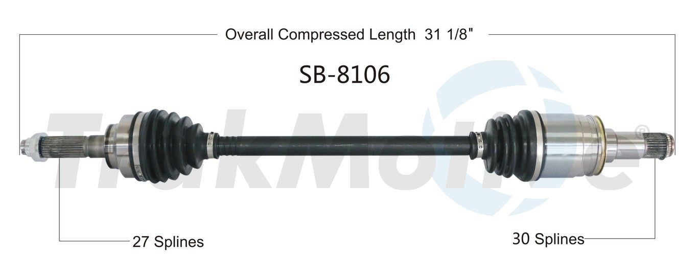 CV Axle Shaft Fits select: 2013-2020 SUBARU BRZ