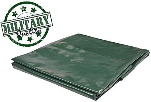 PVC Vinyl Cover Waterproof Resistant Heavy Duty Vinyl Tarp 13oz 18 Mil -GREEN (9' x 12')