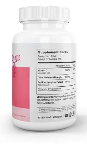 Nutri Suprme Ultra C-Bio Plus, Female Support Formula with Red Raspberry, Vitamin C, and Bioflavonoids , 120 Tablets, Vegetarian, Kosher