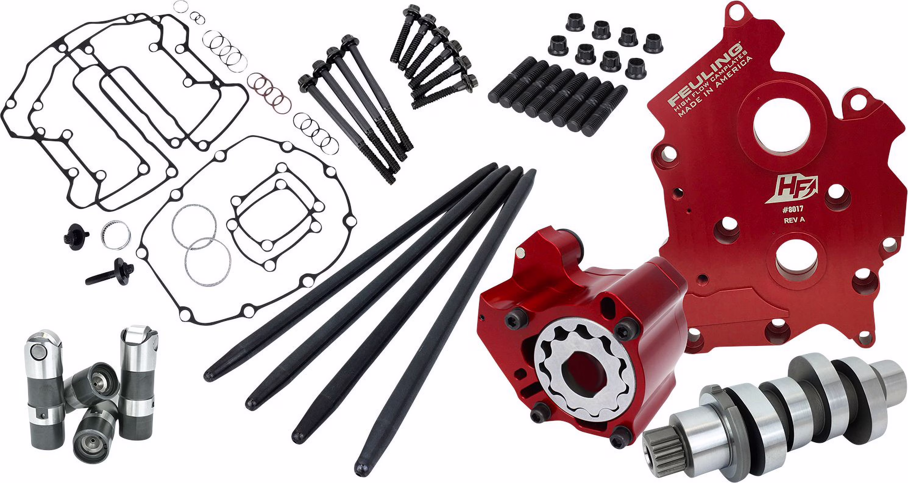Feuling 521 Race Series M8 Twin Water Cooled Cam Kit with Short Travel (7266ST)