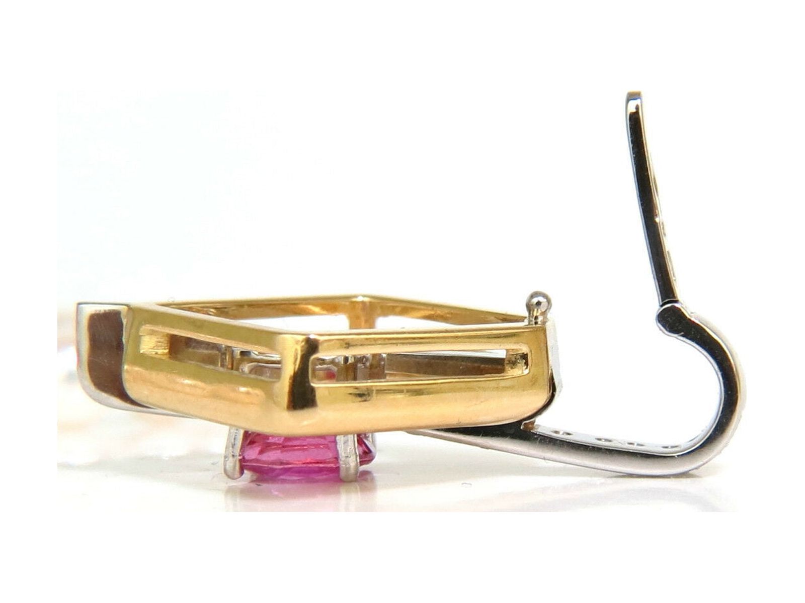 18KT 1.83CT NATURAL VIVID PINK SAPPHIRE ENHANCER & JAPANESE PEARL NECKLACE