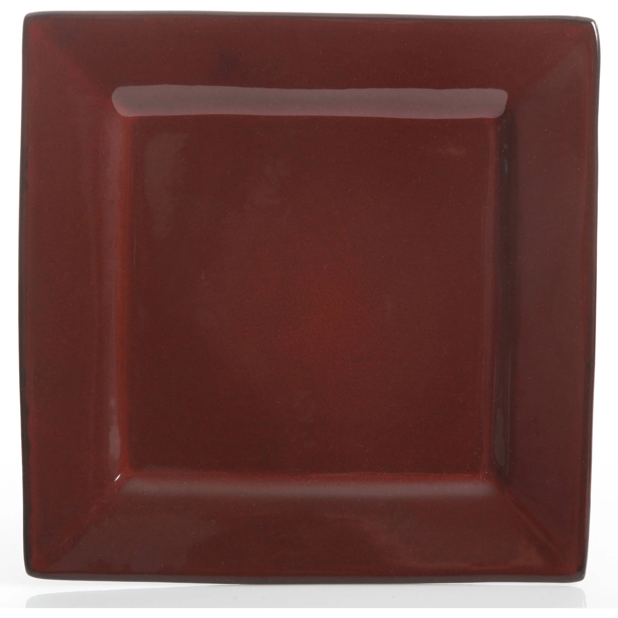 Gibson Studio Chelsea Lane 12-Pieces Red Hard Square Dinnerware Set