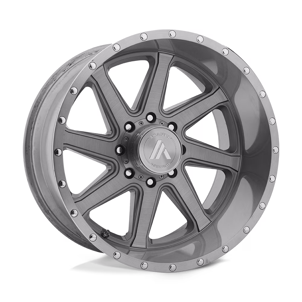 Asanti Off Road Cast Aluminum Rim AB814 22X12 6X135 TITAN-BRUSH -40MM, AB814-221263TB40NR