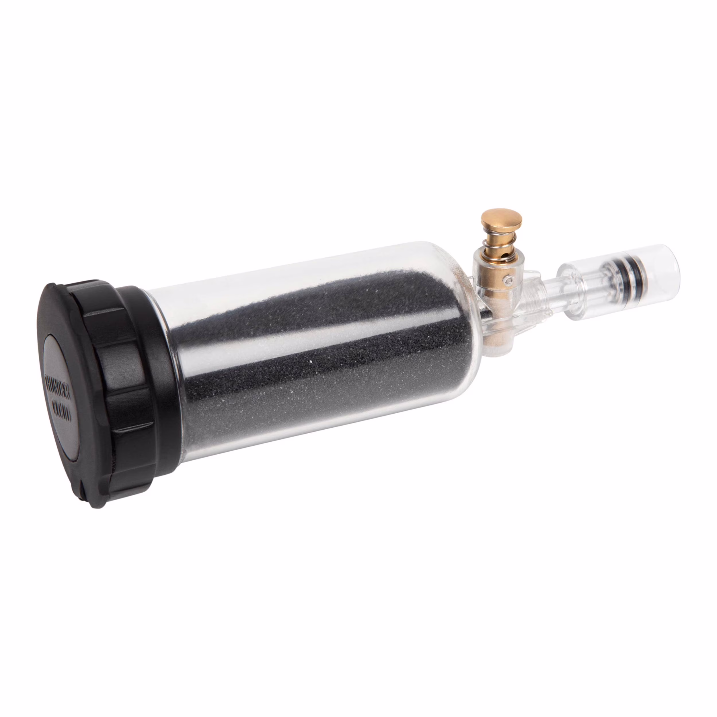 Thunder Cloud Vision Powder Flask, 4 oz, Clear, Fiberglass, 1