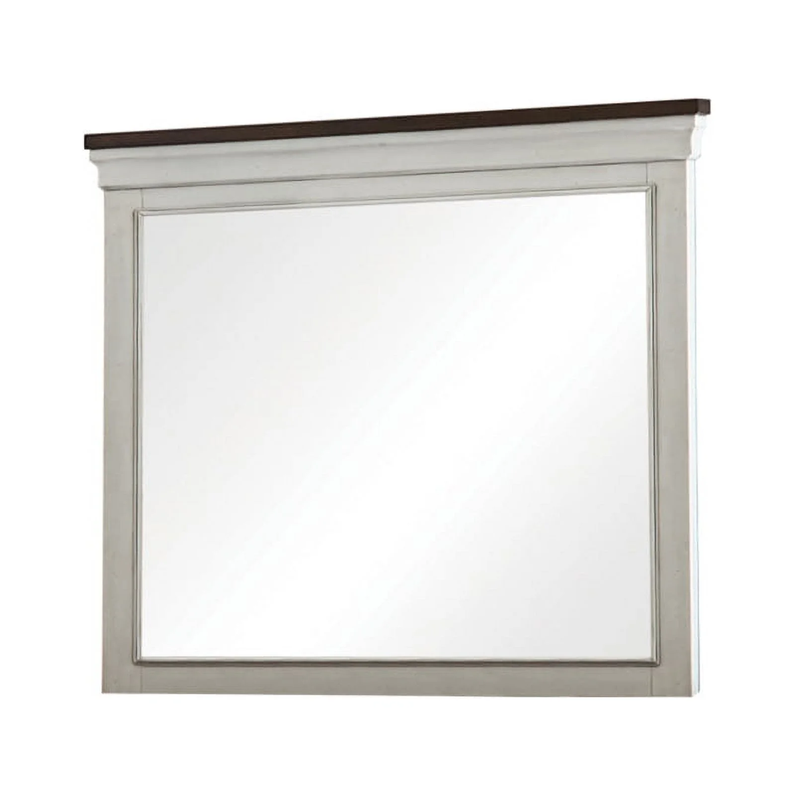 Pemberly Row 4-Piece Farmhouse Wood Queen Panel Bedroom Set in White