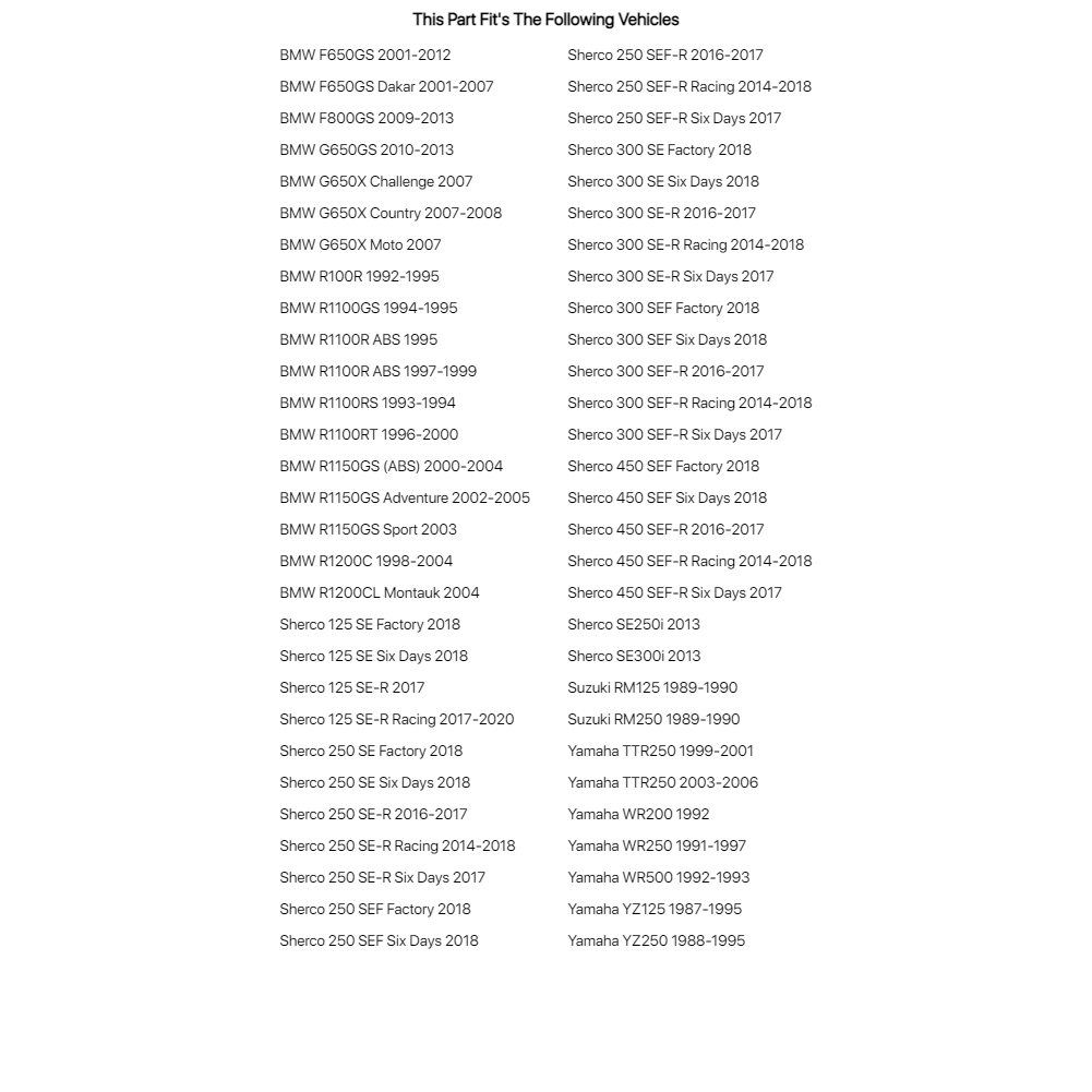 Tusk Steering Stem Bearing Kit For BMW R1150GS Sport 2003
