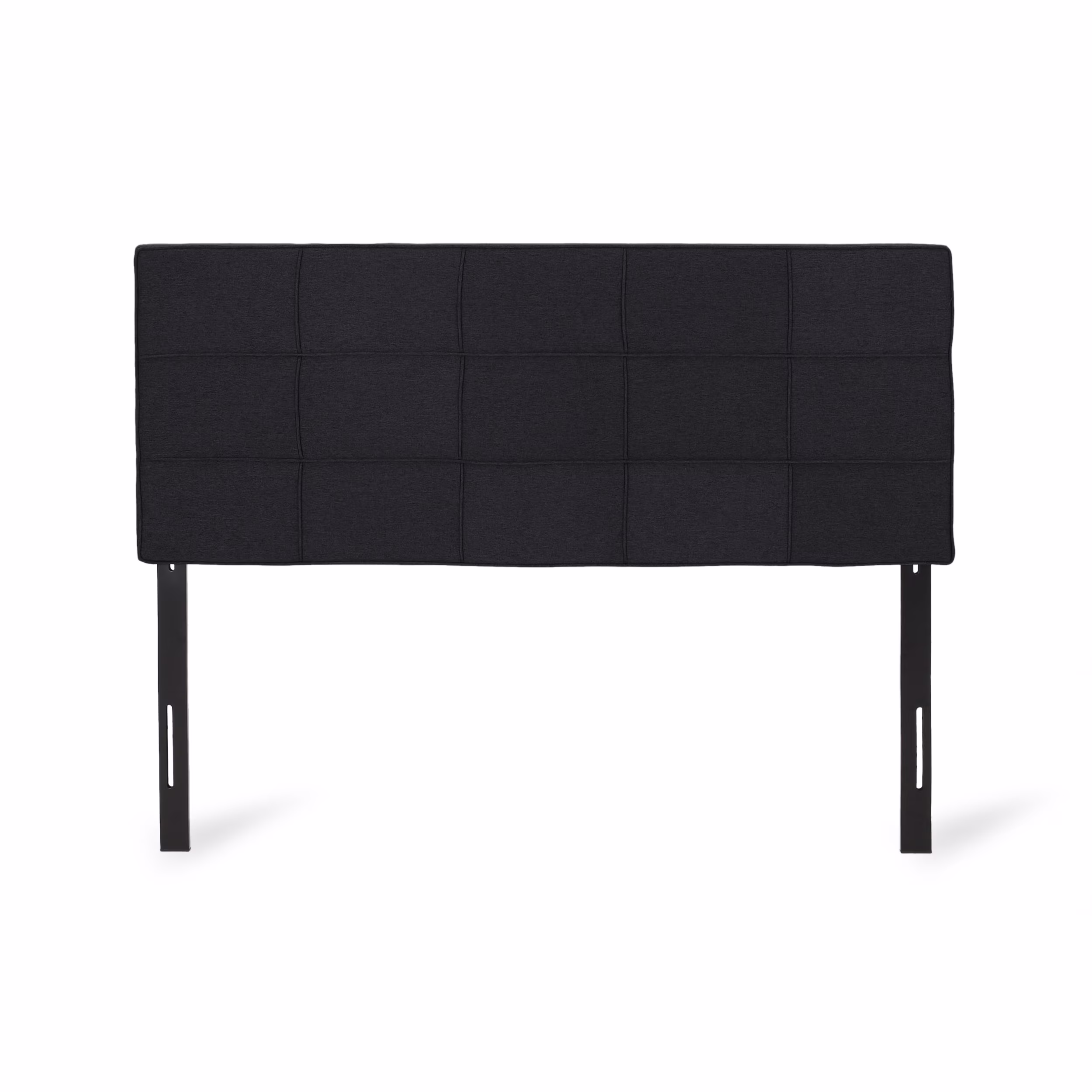 Noble House Abdullah Contemporary Upholstered Queen/Full Headboard, Black