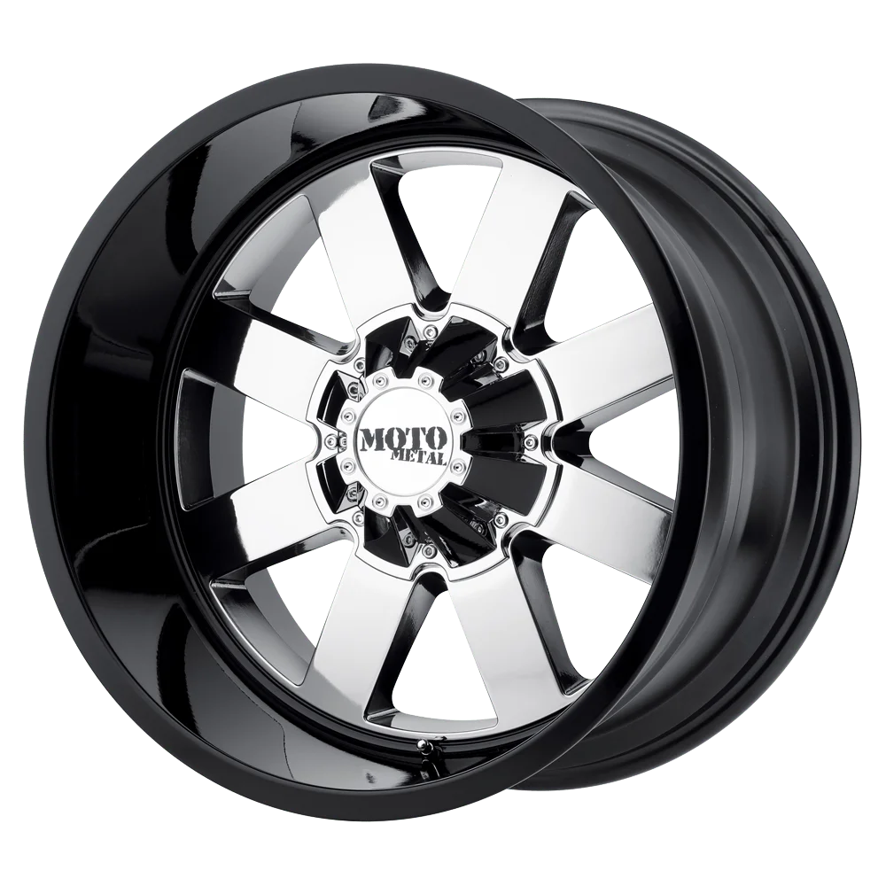 Moto Metal Cast Aluminum Rim MO962 20X12 8X180 PVD G-BLK LIP -44MM, MO96221288944N