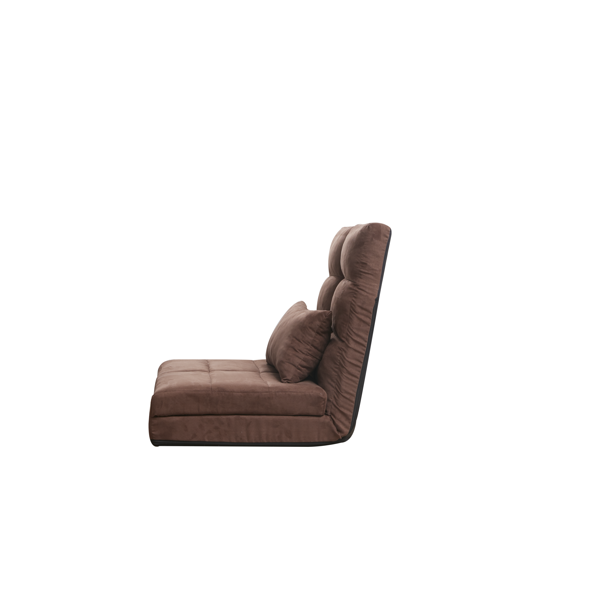 Modern Adjustable Triple Fold Down Sofa Bed, 5 Reclining Positions, Convertible Upholstered Guest Sleeper