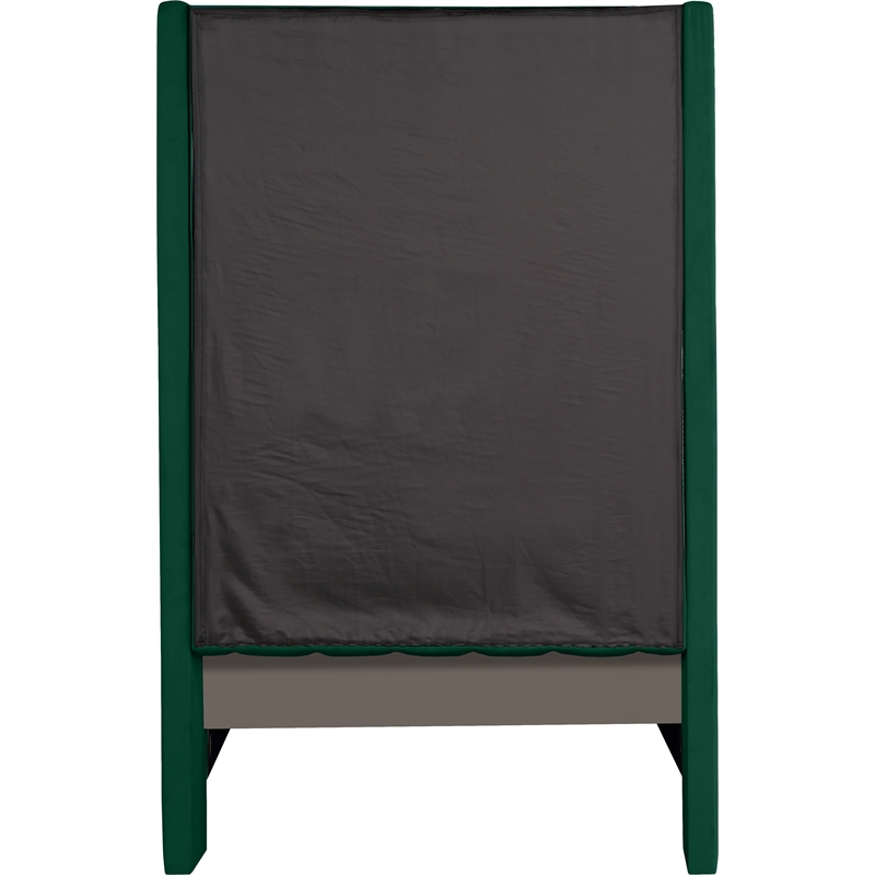 Meridian Furniture Fritz Green Velvet Twin Bed