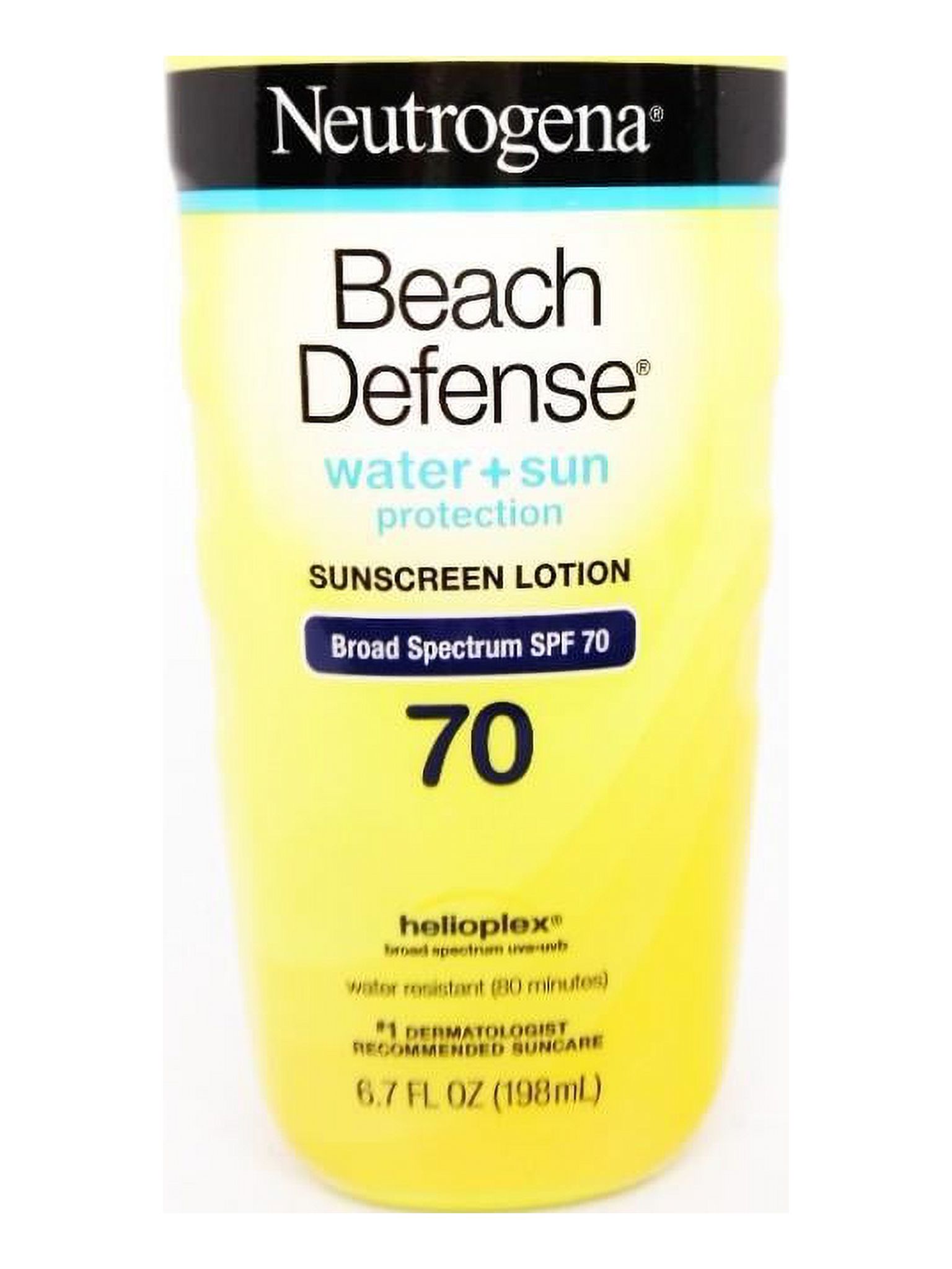Neutrogena Beach Defense Water + Sun Protection Sunscreen Lotion SPF 70, 6.7 oz.