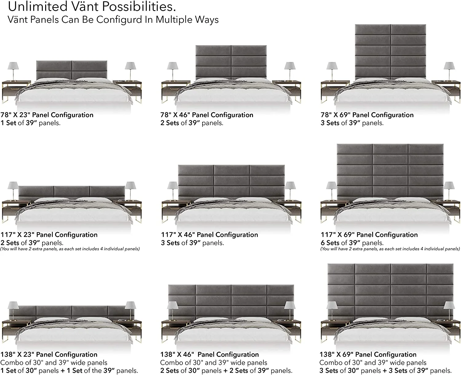 Upholstered Headboards - Accent Wall Panels - Micro Suede Red Melon - /King - Set Of 4 Panels (Each Individual Panel 39
