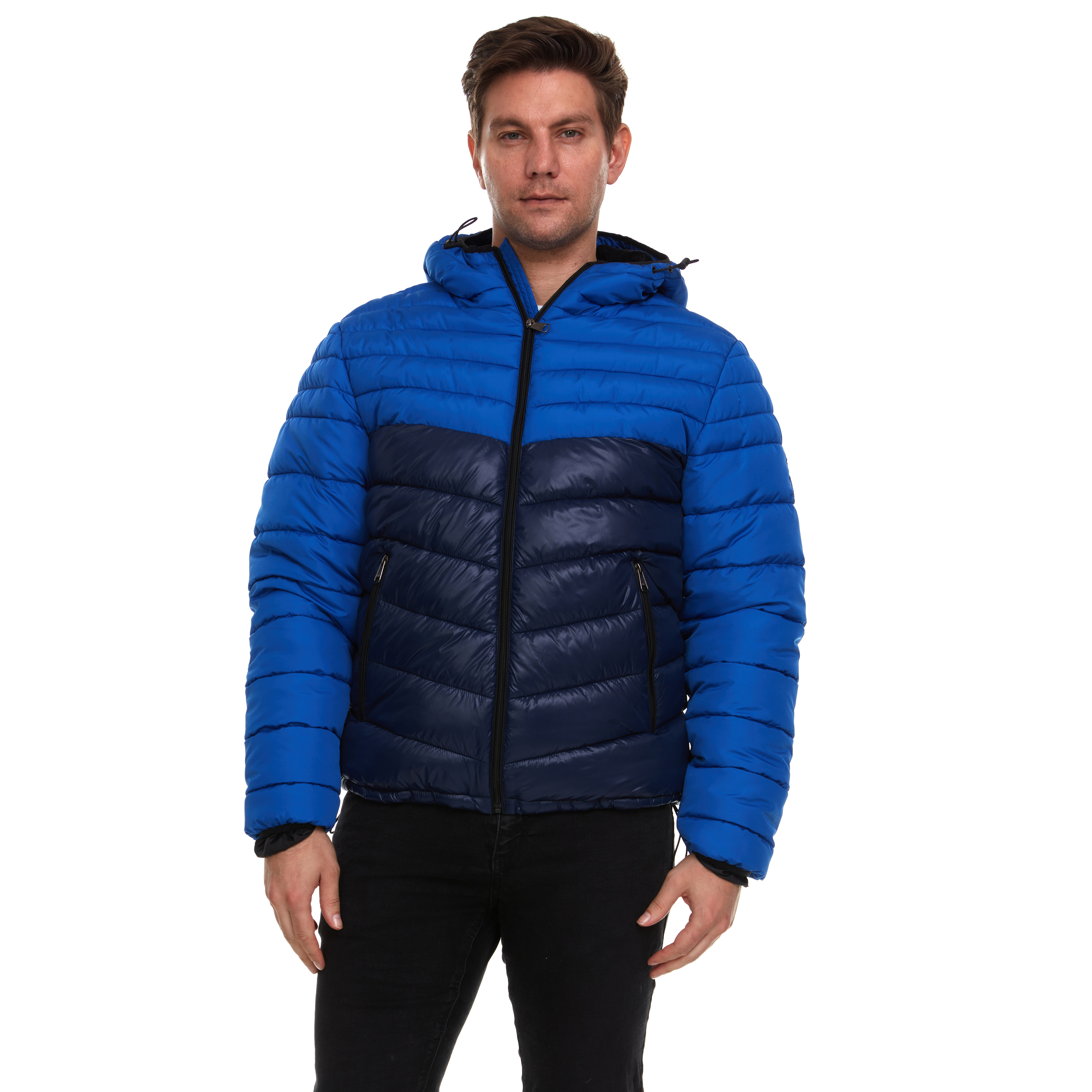 Beverly Hills Polo Club Men's Quilted Puffer Coat with Hood