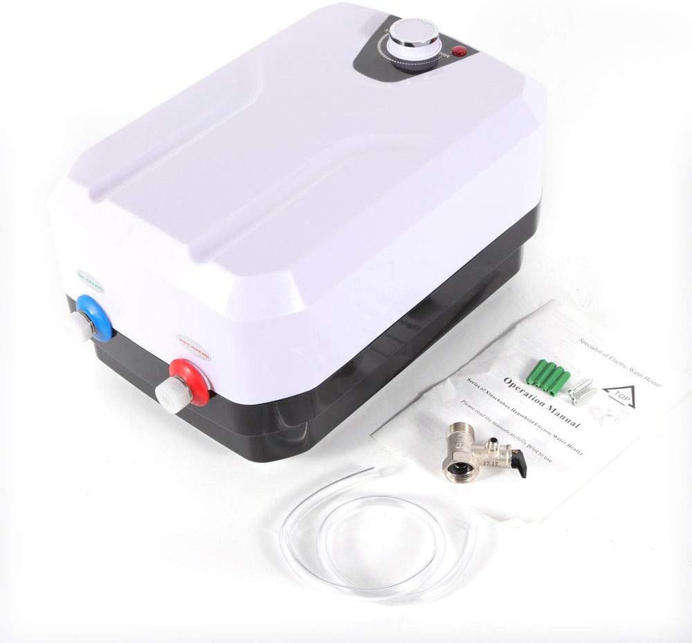 FETCOI 1500W 8L Electric Hot Water Heater Set Bathroom Shower Kitchen Bathroom Home 55℃-70℃