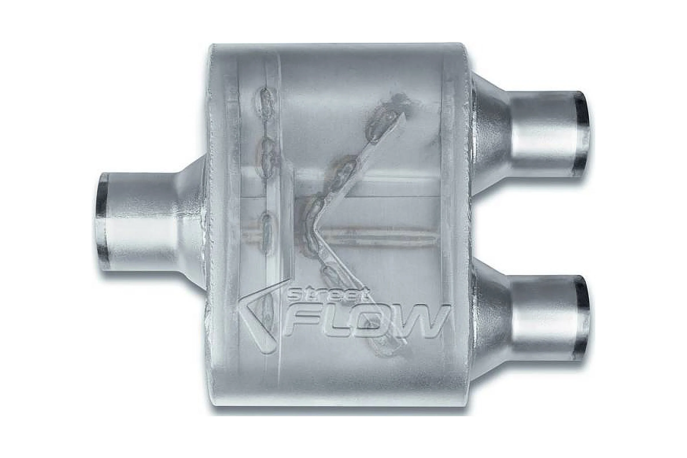 Street Flow Muffler 2.5DUAL 2.25OUT 7BODY